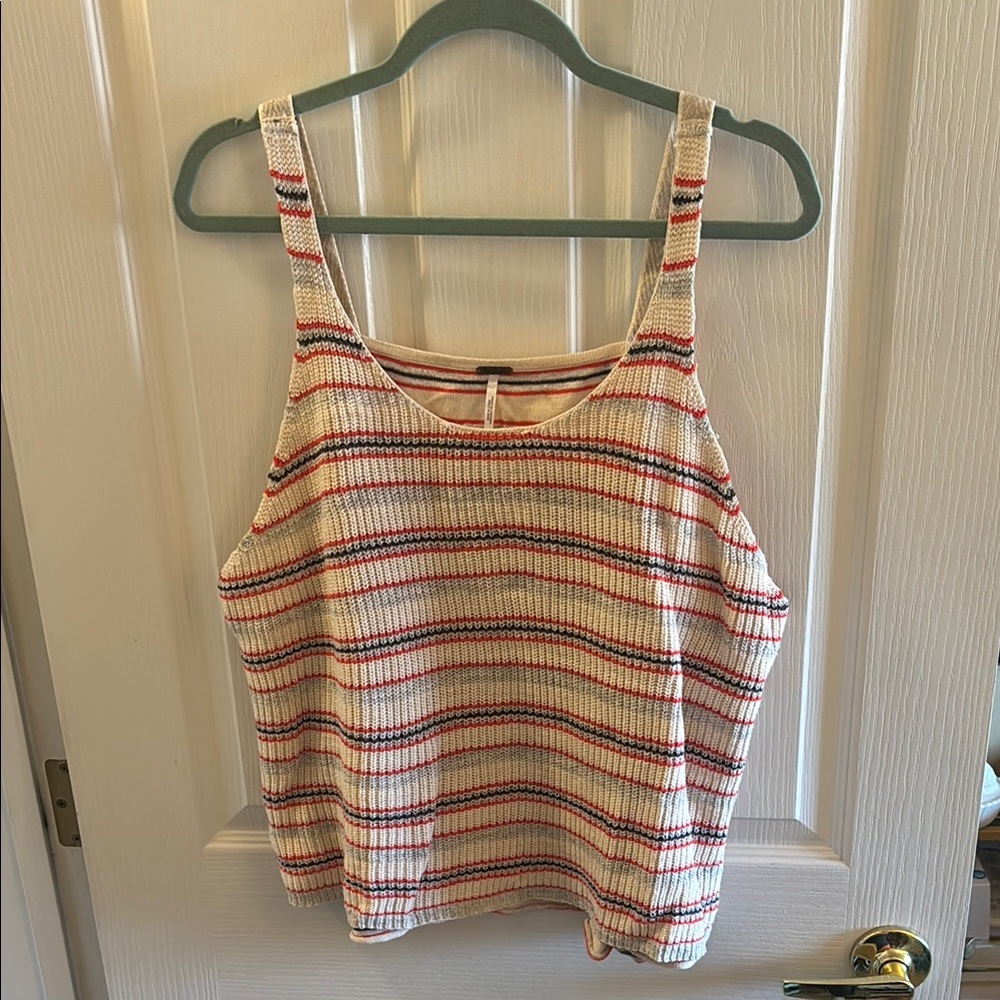 FREE‎ PEOPLE | Stripped, woven tank, oversized, Medium